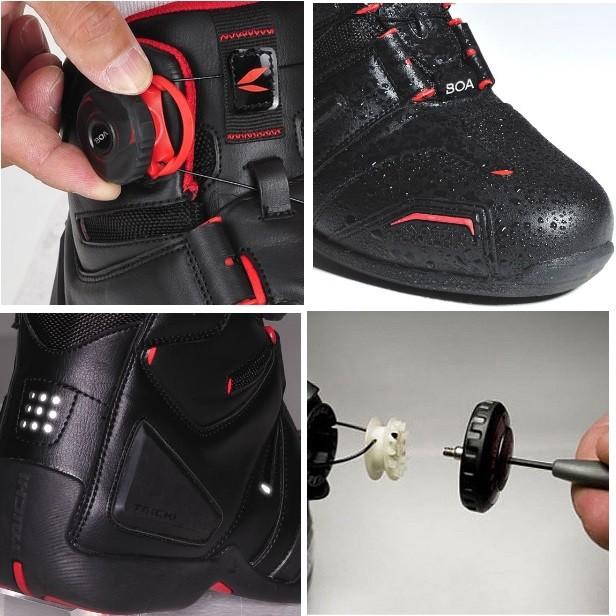 TAICHI RSS006 DRYMASTER BOA ライディングシューズ ブラック/レッド