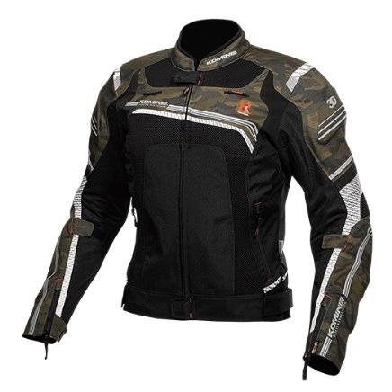 JK-130 Rスペックメッシュジャケット) カモ/ブラック Lサイズ コミネ（KOMINE）