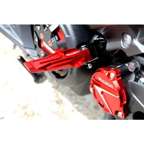 TMAX530（12年） タンデムステップ レッド FP-020-RD RIDEA（リデア）