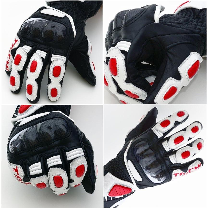 TAICHI NXT053 GP-X レーシング グローブ ホワイト/レッド Sサイズ RS