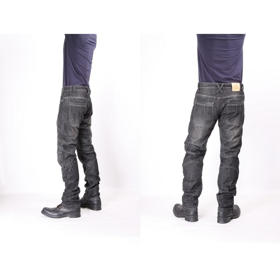 DP-27 本革ヒートガード付デニムパンツ ブラック XLサイズ DEGNER