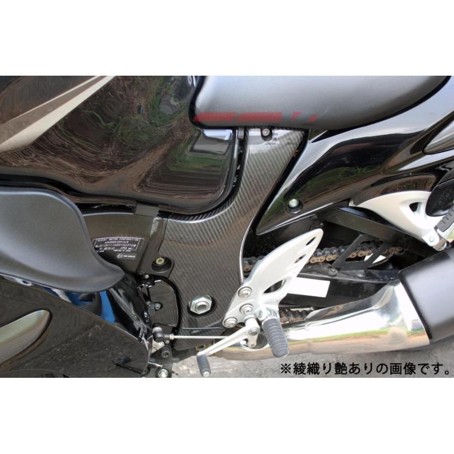 GSX1300R（隼）08年〜 フレームカバー 左右セット ドライカーボン 綾
