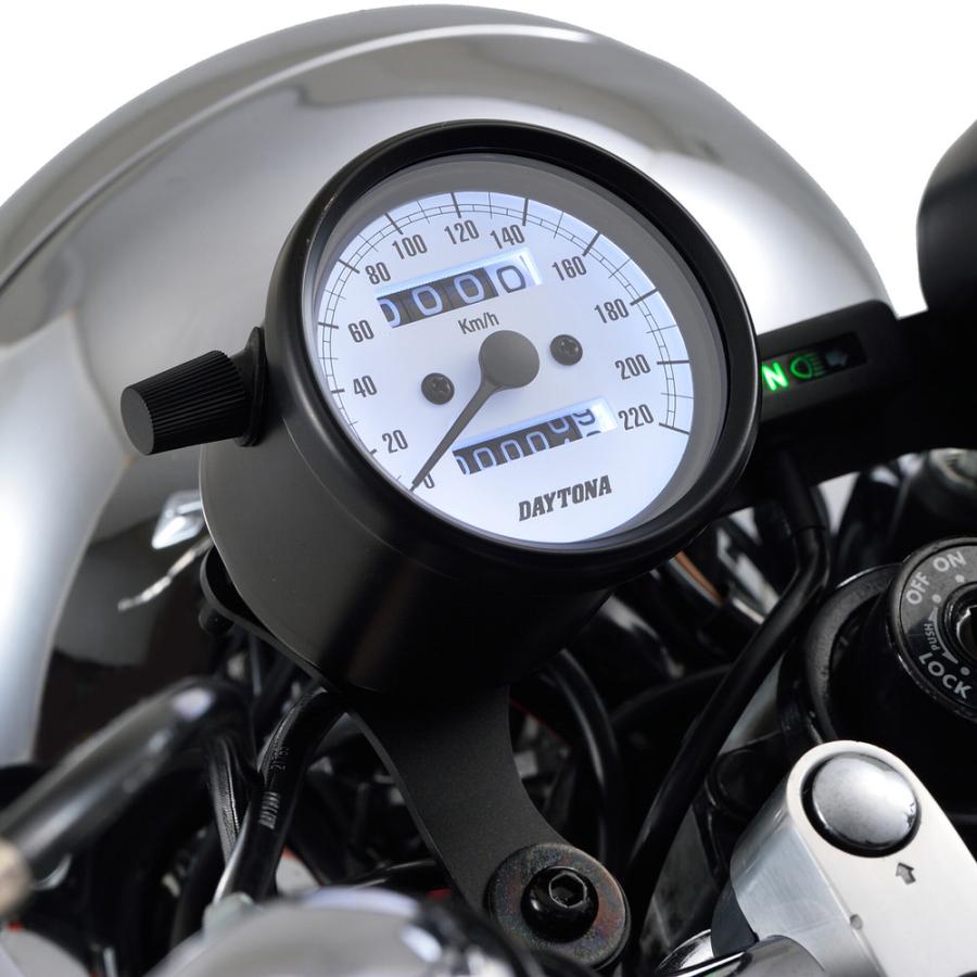 DAYTONA（デイトナ） 機械式スピードメーター φ60 ホワイトLED照明