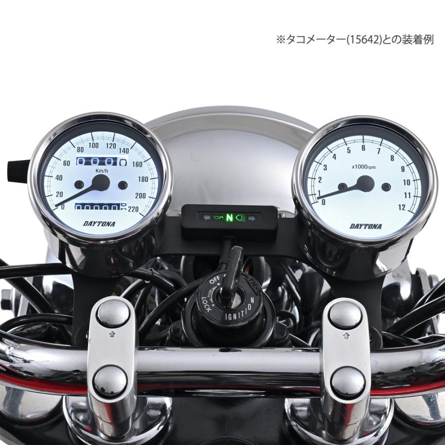 DAYTONA（デイトナ） 機械式スピードメーター φ60 ホワイトLED照明