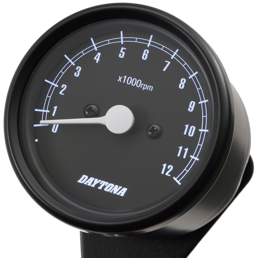 DAYTONA（デイトナ） 機械式タコメーター φ60 ホワイトLED照明 12,000