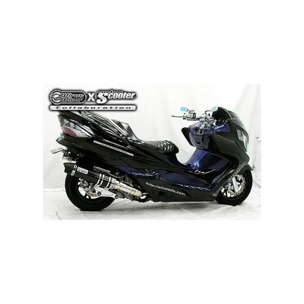 スカイウェイブ（CJ44・45・46） ビートイットマフラー ブラック