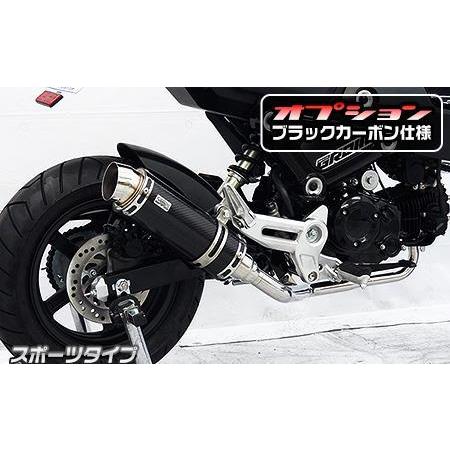ロイヤルマフラー スポーツタイプ ブラックカーボン フルエキゾースト ウイルズウィン（WirusWin） GROM（グロム）3型
