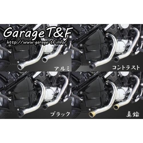 ガレージT&F バルカン400スラッシュカットマフラー 有限会社ガレージT&F / バルカン400 ベントマフラー(ブラック)タイプ1