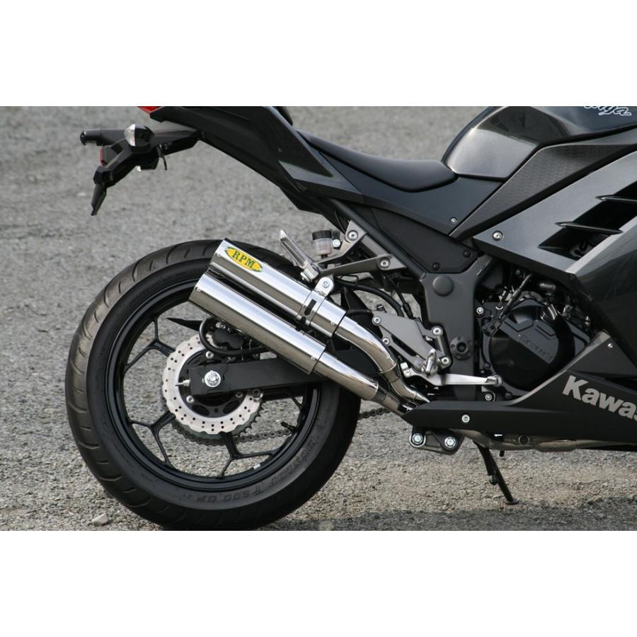 Rpm Dual ステンレス フルエキゾーストマフラー Rpm Ninja250 ニンジャ Jbk Ex250l R14 1077 バイク メンテ館 通販 Yahoo ショッピング