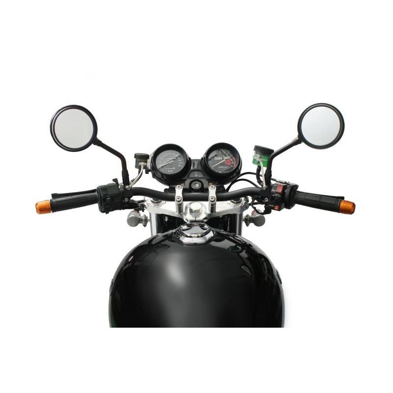 コンバーチブルステムキットφ43 しろがね色 （手持ち部分郵便受け径φ22.2） ACTIVE（活動的） ゼファー1100/RS（ZEPHYR） ハンドル-車、バイク、自転車-バイク