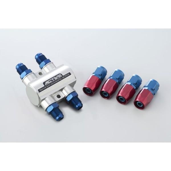 サーモスタットキット（ストレートフィッティング×4個） #6 シルバー