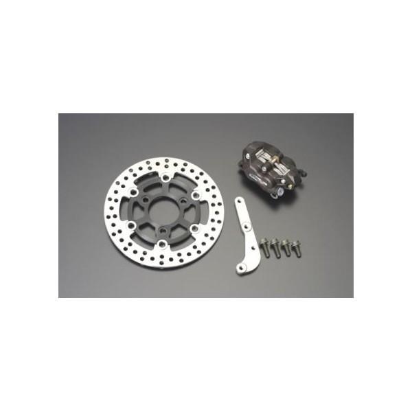 ブラック Xr100 バイク Grondement グロンドマン 4potキャリパーフロントディスクブレーキキット 4potキャリパーフロントディスクブレーキキット アドバンテージ