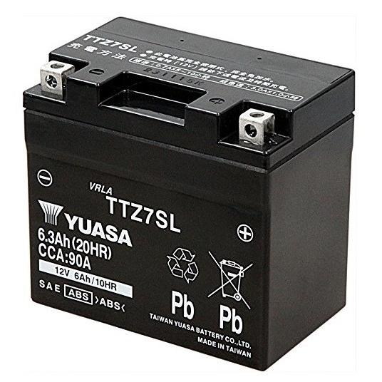 ランツァ（LANZA） TTZ7SL（YTZ7S互換）メンテナンスフリーバッテリー 液入り充電済 台湾ユアサ｜hamashoparts