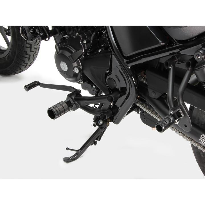 レブル250（Rebel250）MC49 フットペグ ローレット リア ブラックアルマイト HURRICANE（ハリケーン）