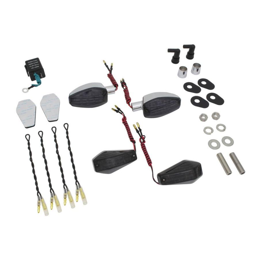 YZF-R25（15〜18年） ボルトオンエアロLED+ライトウエイトLEDウインカーキット メッキ/スモーク  POSH（ポッシュ）