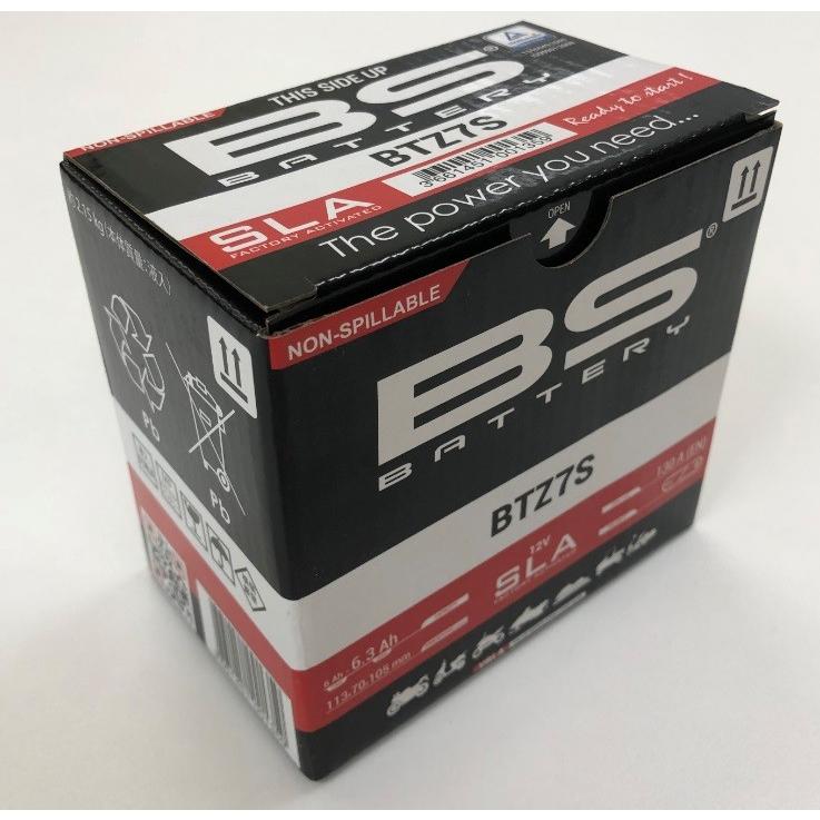 リード125（LEAD）JF45（2013年モデル） BTZ7S 液入充電済バッテリー （YTZ7S互換） BSバッテリー