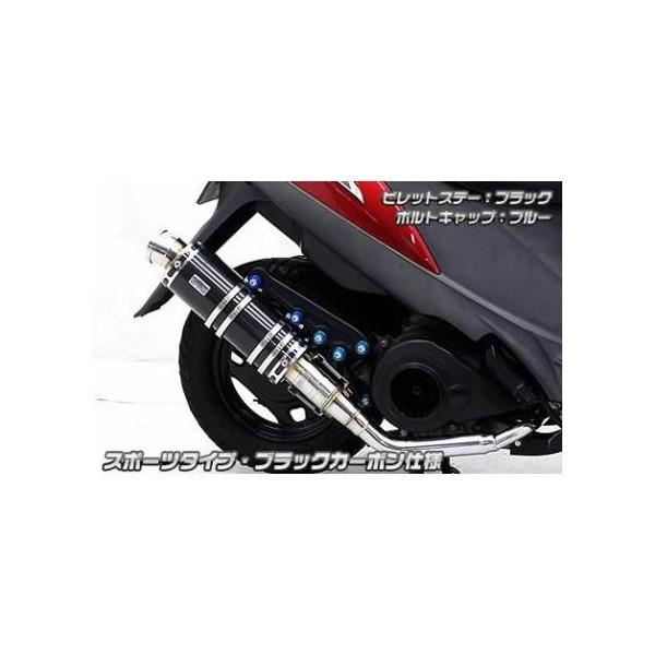 アニバーサリーマフラー スポーツタイプブラックカーボン ウイルズウィン（WirusWin） アドレスV125（ADDRESS）型式：EBJ-CF4EA