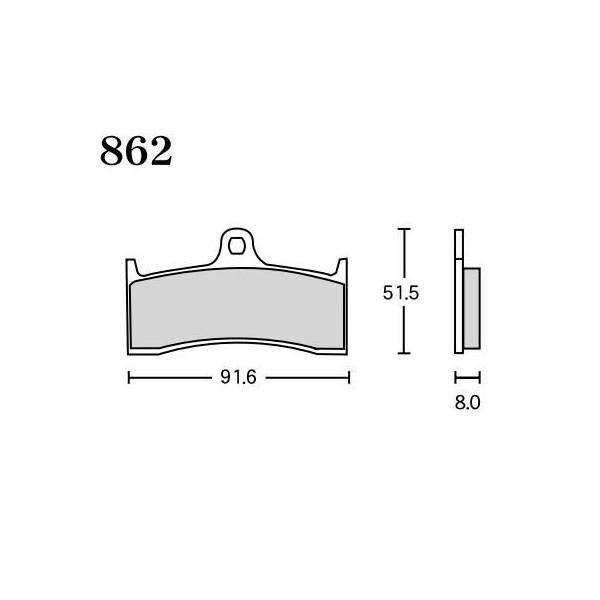 ZX-7RR FA-5（ファインアロイ55ブレーキパッド）フロント862 RK