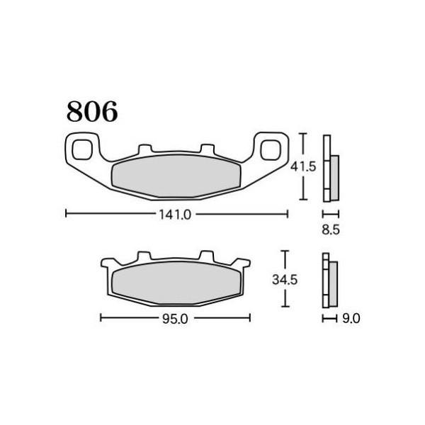 ZX-10 FA-5（ファインアロイ55ブレーキパッド）フロント806 RK
