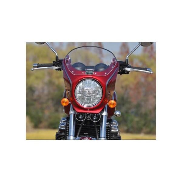 CB1100（10〜13年） ロードコメット クリアスクリーン パールミルキーホワイト（ストライプ）NH-162P 通常スクリーン CHIC DESIGN（シックデザイン）_1