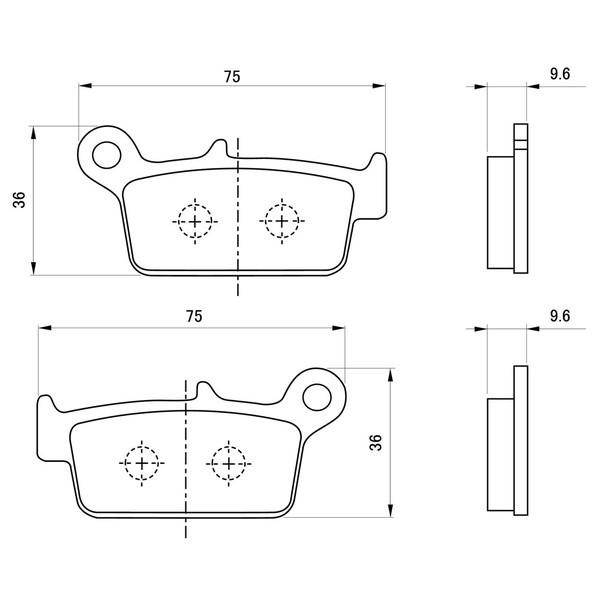 XLR250R/バハ（91〜94年） 赤パッド（ブレーキパッド）リア用 DAYTONA（デイトナ）｜hamashoparts｜02