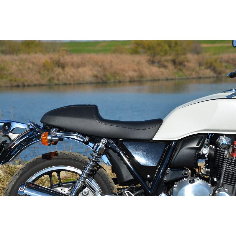 シングルカフェレーサーシート プレーンタイプ K＆H（ケイアンドエイチ