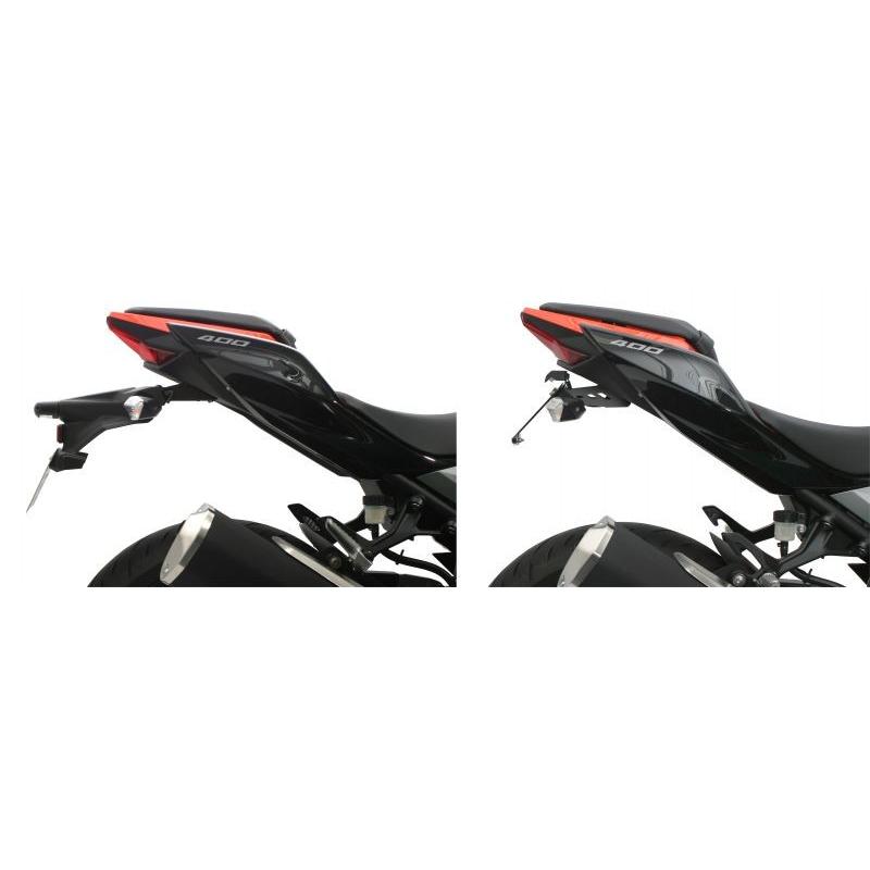 Ninja400（ニンジャ） ABS 18〜19年 フェンダーレスキット ブラック 