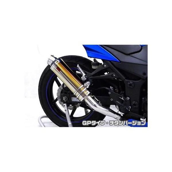Ninja250R（ニンジャ） TTRタイプマフラースリップオン GP印字機 チタン変わり種 ASAKURA（浅倉商事）