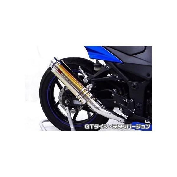 Ninja250R（ニンジャ） TTRタイプマフラースリップオン GT印字機 チタン変わり種 ASAKURA（浅倉商事）
