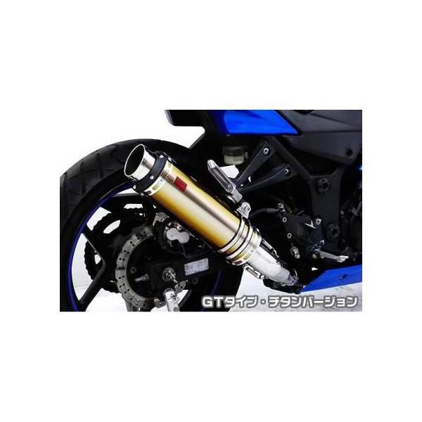 Ninja250R（ニンジャ） TTRタイプマフラースリップオン GT印字機 チタン変わり種 ASAKURA（浅倉商事）