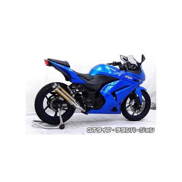 Ninja250R（ニンジャ） TTRタイプマフラースリップオン GT印字機 チタン変わり種 ASAKURA（浅倉商事）