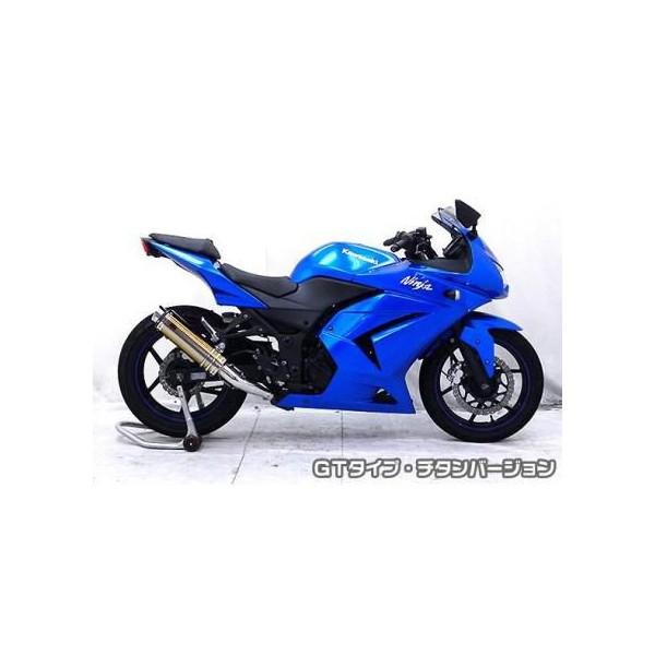 Ninja250R（ニンジャ） TTRタイプマフラースリップオン GT印字機 チタン変わり種 ASAKURA（浅倉商事）