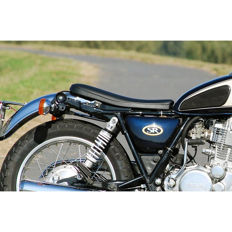 sr400 バイクシート フラットテール ダブルシート Aパイピング SR400｜K＆H