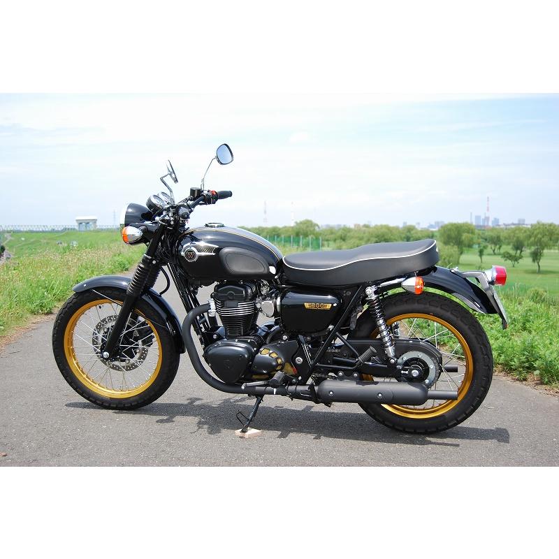 ハイシートA 白パイピング K＆H（ケイアンドエイチ） W400 : バイク