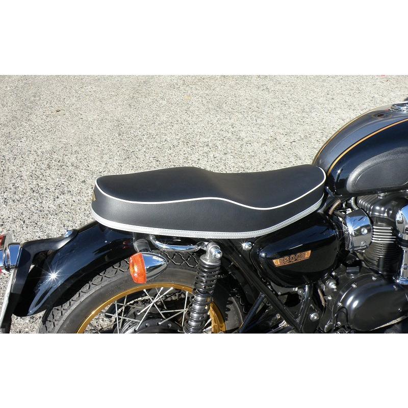 ローシートC 白パイピング K＆H（ケイアンドエイチ） W400 : バイク