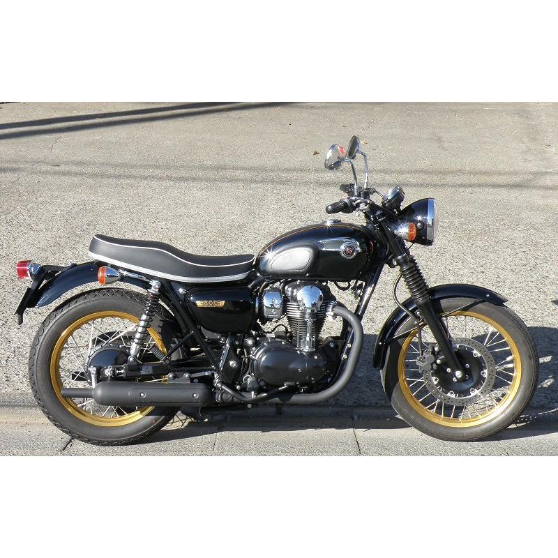 ローシートC 白パイピング K＆H（ケイアンドエイチ） W800 : バイク