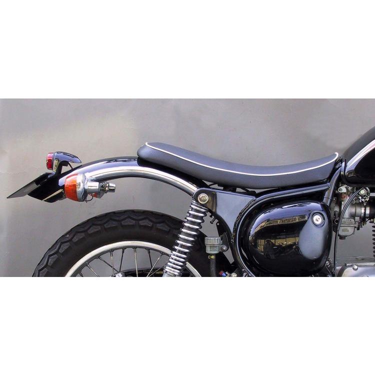 【美品】エストレヤ用　純正スリムシート スリムショートシートA パイピング白 ESTRELLA｜K＆H
