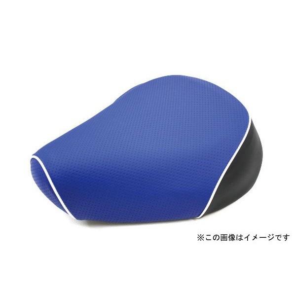 シグナスX（SE12J）国内仕様 被せタイプ 国産シートカバー エンボスブルー/白パイピング GRONDEMENT（グロンドマン）