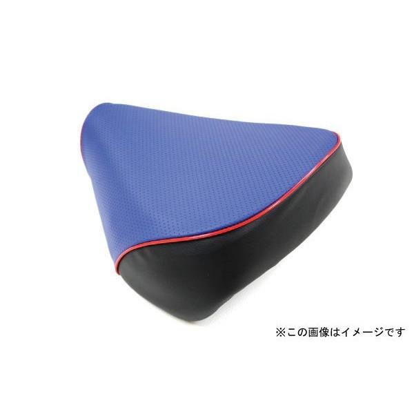 シグナスX（SE12J）国内仕様 被せタイプ 国産シートカバー エンボスブルー/赤パイピング GRONDEMENT（グロンドマン）_1