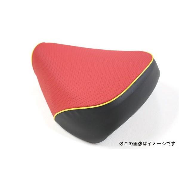 シグナスX（SE12J）国内仕様 被せタイプ 国産シートカバー エンボスレッド/黄色パイピング GRONDEMENT（グロンドマン）_1