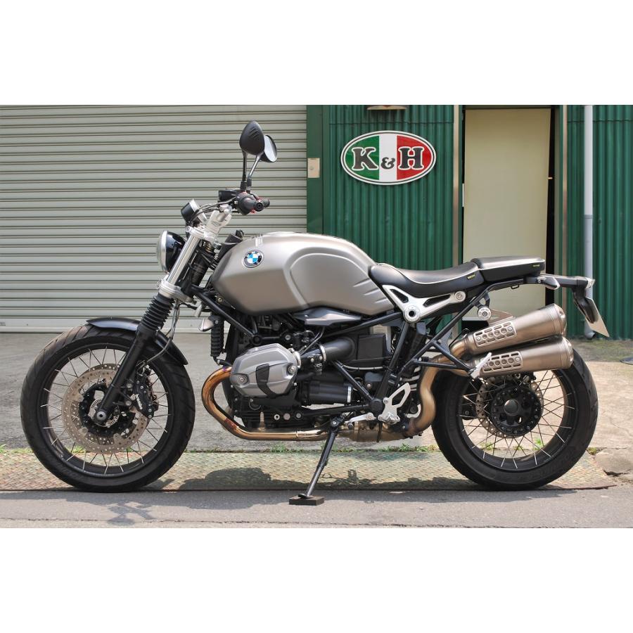 フロントシート ミッドタイプ Aステッチ/白パイピング K＆H（ケイアンドエイチ） BMW R nineTの画像