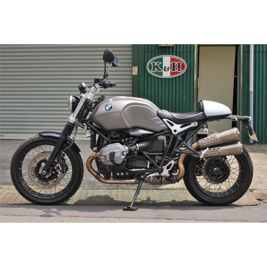 フロントシート ミッドタイプ Aステッチ/白パイピング K＆H（ケイアンドエイチ） BMW R nineTの画像