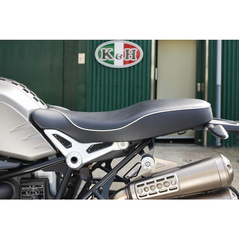 ダブルシート Aステッチ/白パイピング K＆H（ケイアンドエイチ） BMW R nineT_1