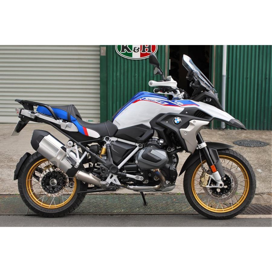 ミディアムシート トリコロール色 K＆H（ケイアンドエイチ） BMW R1200GS/アドベンチャー（13〜18年）の画像