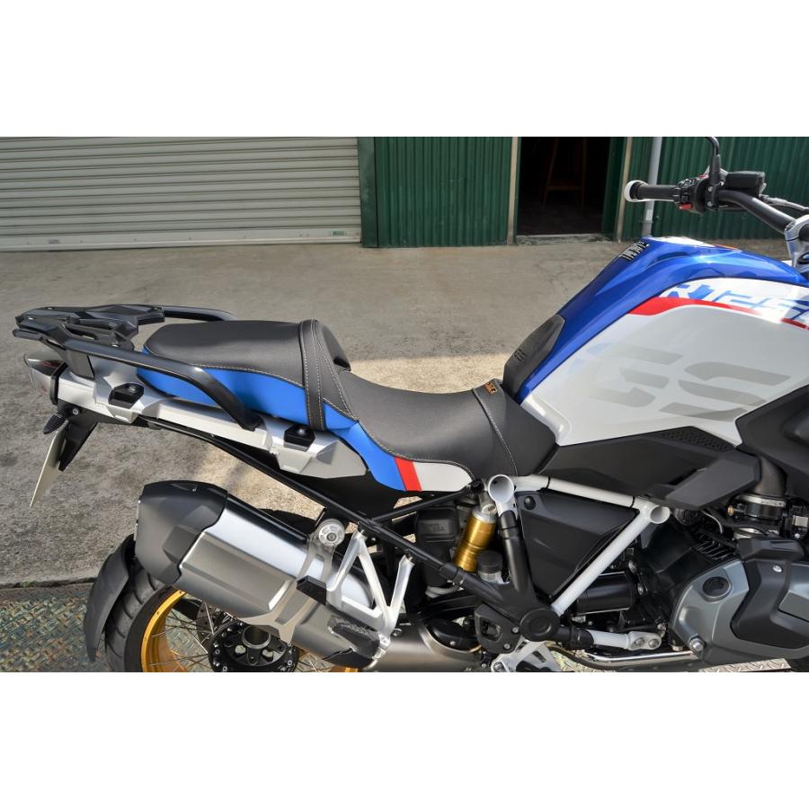 ミディアムシート トリコロール色 K＆H（ケイアンドエイチ） BMW R1200GS/アドベンチャー（13〜18年）の画像