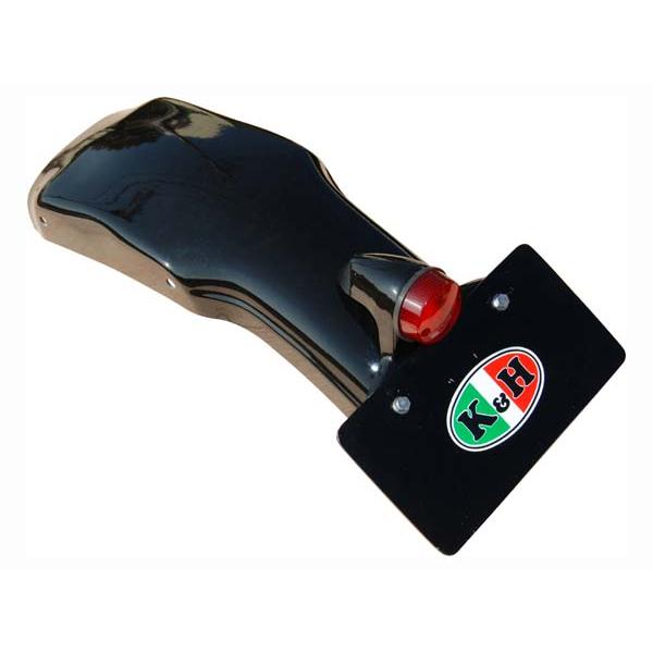 フラットタイプ（小）丸ランプ付 リアフェンダー K＆H（ケイアンドエイチ） SR400/500