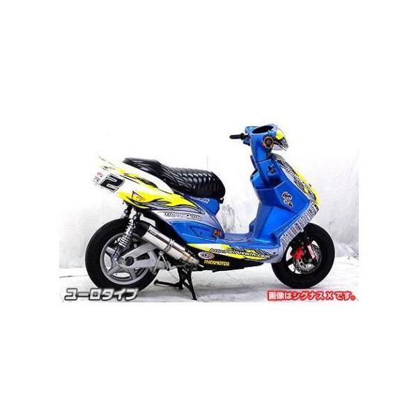 ショットマフラー ユーロタイプ ステンレス仕様 ウイルズウィン（WirusWin） KYMCO RACING150Fiの画像