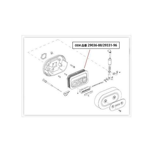 純正エアクリーナー用エレメント88-03XL GUTS CHROME（ガッツクローム