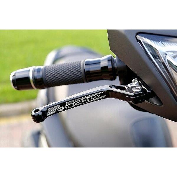 アドレスV125（ADDRESS） ノブアジャストブレーキレバー 左右セット チタン RIDEA（リデア）