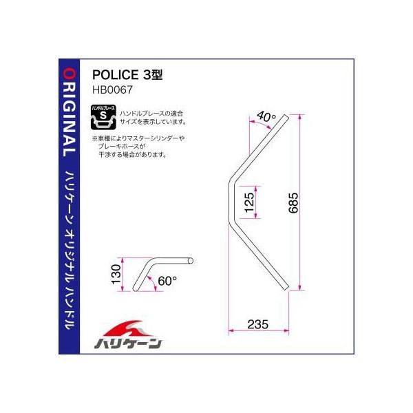 ゼファー750（ZEPHYR）/RS POLICE 3型ブラック ハンドル＆ケーブル